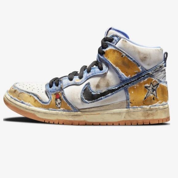 Carpet Company x Nike Dunk White Grey C-Star Logo Skateboarding T-Shirt NWT - Picture 14 of 16